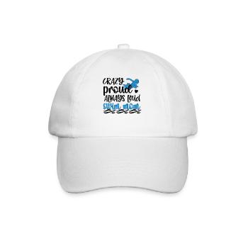 Stolze Schwimmmama Mutter Schwimmer Schwimm-Mama - Baseballkappe - Weiß/Weiß - Vorne
