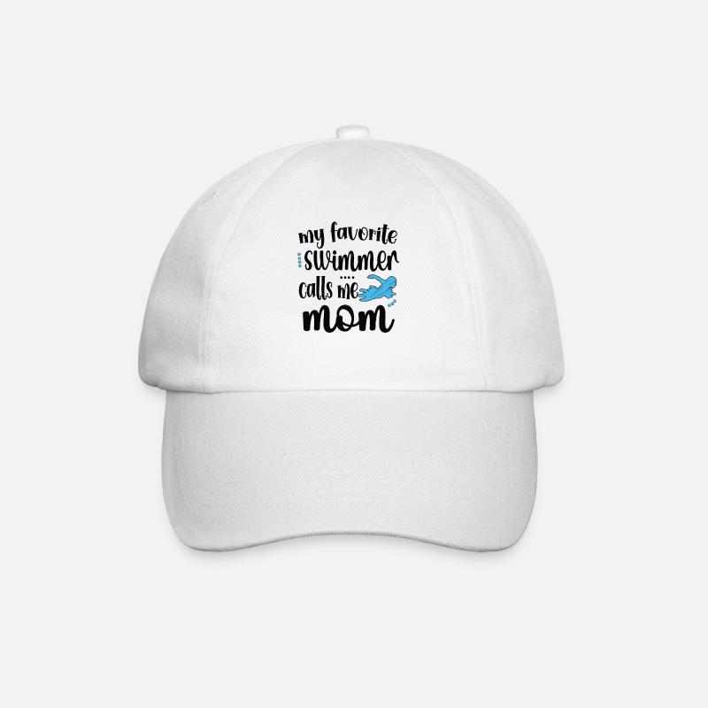 Natation Maman Cadeau Mère Nageuse Maman - Casquette classique - blanc/blanc