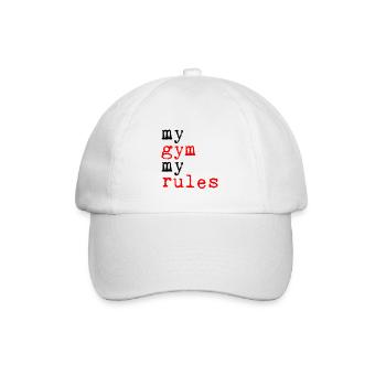Ma salle de sport, mes règles 5 - Casquette classique - blanc/blanc - Devant
