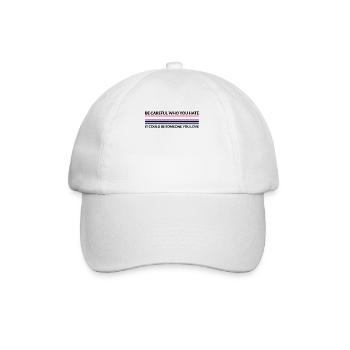Beware who hates - LGBTQ Gender Fluid - Baseball Cap - white/white - Front