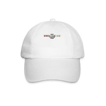 Meilleur professeur de biochimie de tous les temps - Casquette classique - blanc/blanc - Devant
