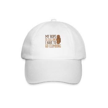 My Rope is Calling I have to Go Alpine Sport Free - Baseball Cap - white/white - Front