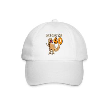 NOW KISS THE 40 - Baseball Cap - white/white - Front