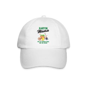 Garten Mama Lustiger Spruch Geschenk Damen - Baseballkappe - Weiß/Weiß - Vorne