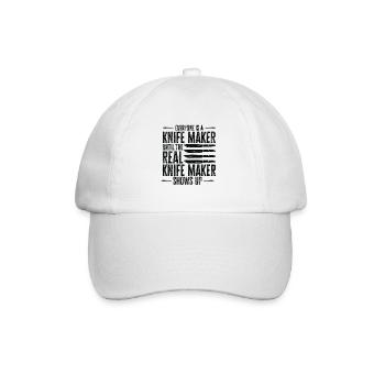 Couteau Auto Forgeron Damascus Steel - Casquette classique - blanc/blanc - Devant