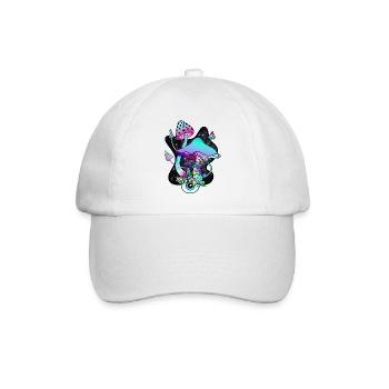 Magic Mushroom Eye Psychedelic Mushroom Art - Baseball Cap - white/white - Front