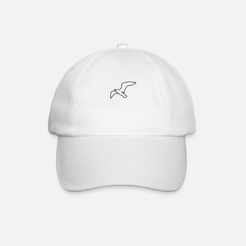 Maritim Meer Möwe - Baseballkappe - Weiß/Weiß