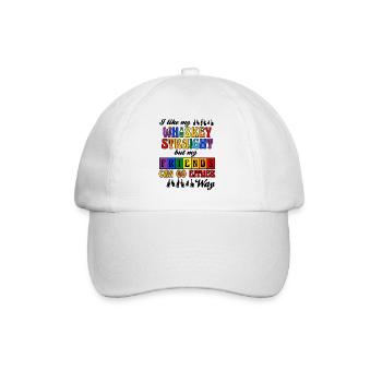 J’aime mon whisky droit mais mes amis LGBT - Casquette classique - blanc/blanc - Devant