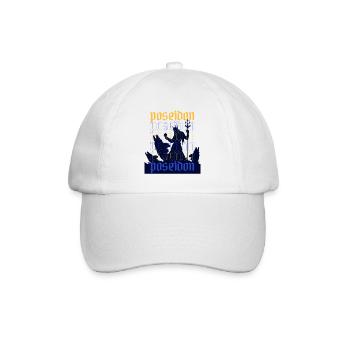 Poseidon Greek god of the sea - Baseball Cap - white/white - Front