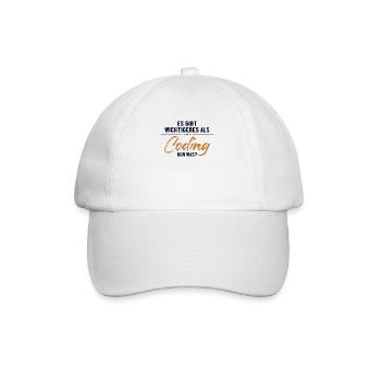 Plus important que le codage Ingénieur logiciel - Casquette classique - blanc/blanc - Devant