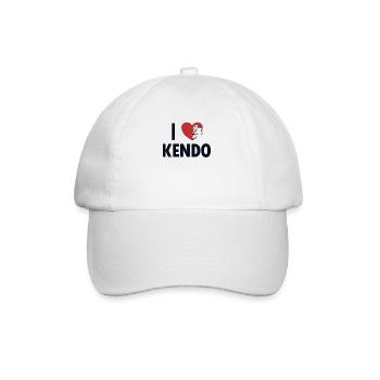 I love Kendo Kata Kenjusu Japanese Samurai Kendo - Baseball Cap - white/white - Front