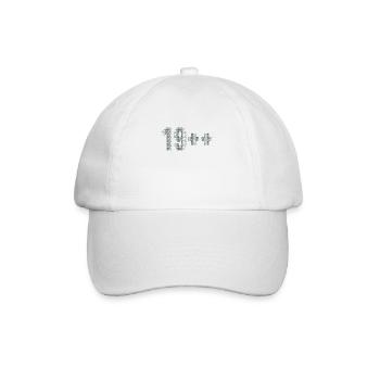19++ Software Developer Full Stack Coder 20th - Baseball Cap - white/white - Front