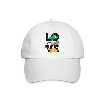 Snake Serpent Love - Baseball Cap - white/white - Front