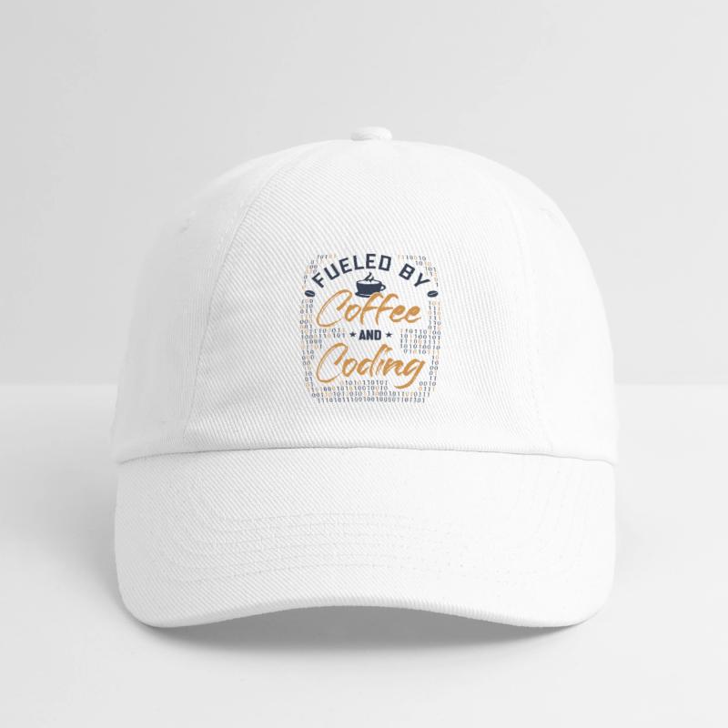 Fueled by Coffee and Coding Coder Software Baseball Cap