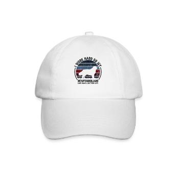 Travailler dur - Retro Newfoundland - Casquette classique - blanc/blanc - Devant