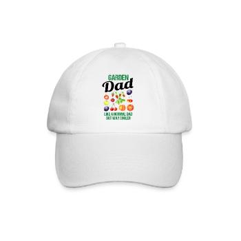 Garten Papa Lustiger Spruch Geschenk Herren - Baseballkappe - Weiß/Weiß - Vorne