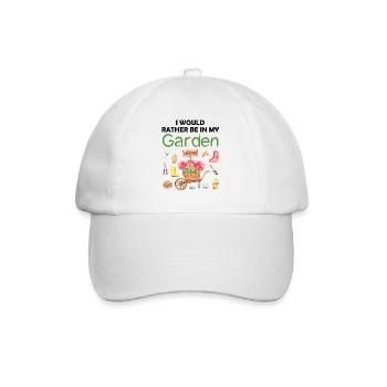 Jardin Drôle de dicton Jardinier amateur Idée cadeau - Casquette classique - blanc/blanc - Devant