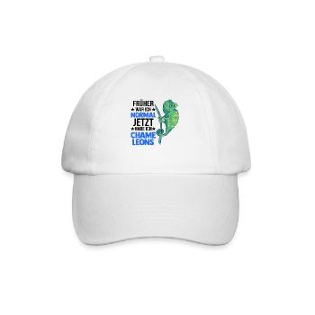 I used to be normal Now I have chameleons - Baseball Cap - white/white - Front