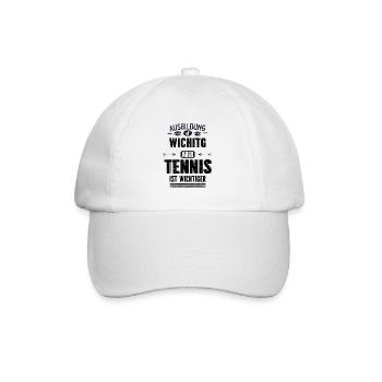 Lustiges Sprüche Design Humorvoll Tennis Sport - Baseballkappe - Weiß/Weiß - Vorne