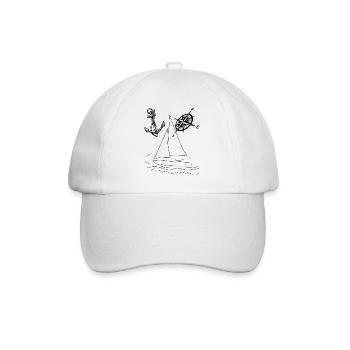 Sailing Dinghy Water - Baseball Cap - white/white - Front