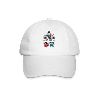Plan d’épargne d’actionnaire coloré Trading Marché boursier Marché boursier - Casquette classique - blanc/blanc - Devant