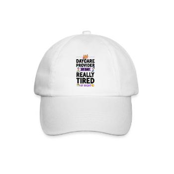 Childcare Daycare Provider Teacher - Baseball Cap - white/white - Front