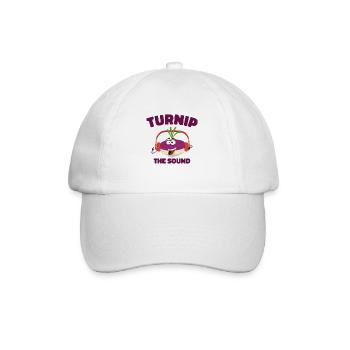 Music Turnip Party Music Lover Vegetable - Baseball Cap - white/white - Front
