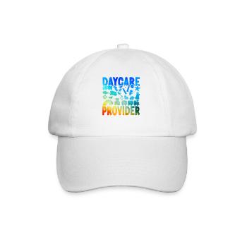 Childcare Daycare Provider Teacher - Baseball Cap - white/white - Front