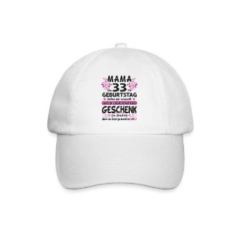 33. Geburtstag Sprüche lustig Frauen - Baseballkappe - Weiß/Weiß - Vorne