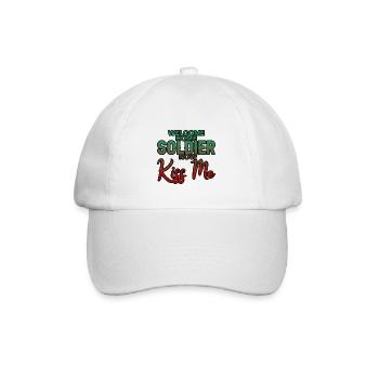Bienvenue à la maison Soldat, maintenant embrasse-moi 3 - Casquette classique - blanc/blanc - Devant