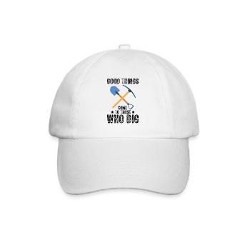 Good Things Dig Archaeologist-Artifact-Archaeology - Baseball Cap - white/white - Front