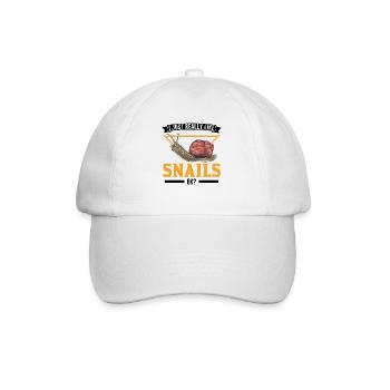 J’aime vraiment Snails ok Snail - Casquette classique - blanc/blanc - Devant