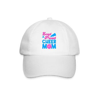 Loud And Proud Cheer Cheer Mom Cheerleading Cheerl - Baseballkappe - Weiß/Weiß - Vorne