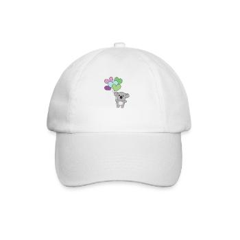 Toric Flagge Ballon Herzen Pride LGBTQ Koala - Baseballkappe - Weiß/Weiß - Vorne