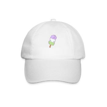 Drôle Hippo Mochi Mignon Kawaii Esthétique - Casquette classique - blanc/blanc - Devant