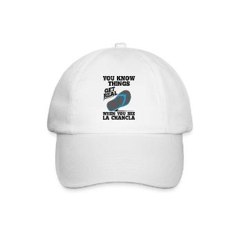Vous voyez La Chancla Espagnol Mexicain - Casquette classique - blanc/blanc - Devant