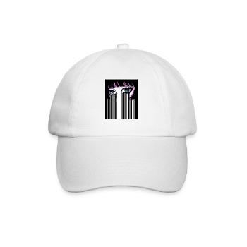 Anime Eyes Japon Code-barres - Casquette classique - blanc/blanc - Devant