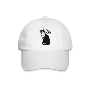 Tuxedo Katze Mutter Geschenk Katze Mutter Tuxedo K - Baseballkappe - Weiß/Weiß - Vorne