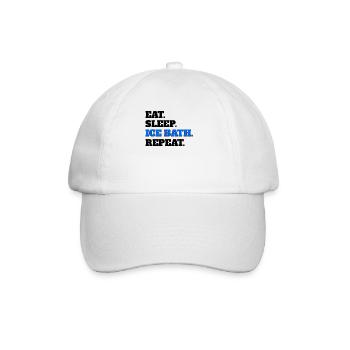 Ice bath - Baseball Cap - white/white - Front