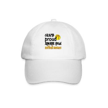 Memaw Grandma By Softball Player Softball Memaw - Baseball Cap - white/white - Front
