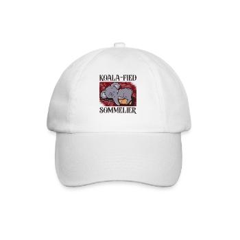 Sommelier Wine Drinking Tasting - Baseball Cap - white/white - Front