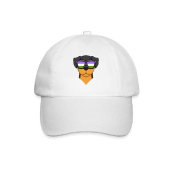 Genderqueer Chien Lgbt Rottweiler - Casquette classique - blanc/blanc - Devant