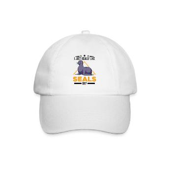 J’aime vraiment les phoques ok Sea Lion Seal - Casquette classique - blanc/blanc - Devant