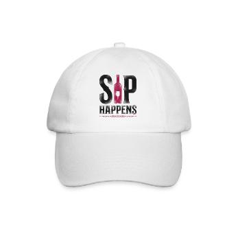 Sommelier Wine Drinking Tasting - Baseball Cap - white/white - Front