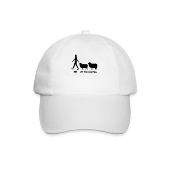 I My Followers Sheep Shepherd Farmer Farmer - Baseball Cap - white/white - Front