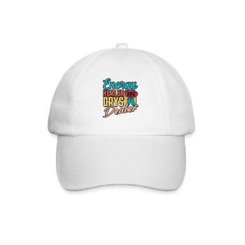 Energy Medicine Healing Positive Energy Crystals - Baseball Cap - white/white - Front