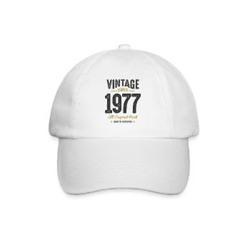 Vintage Depuis 1977 Pièces d’origine - 45ème anniversaire - Casquette classique - blanc/blanc - Devant