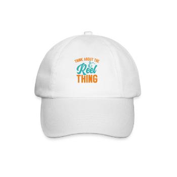 Pensez au passe-temps de pêche Reel Thing - Casquette classique - blanc/blanc - Devant