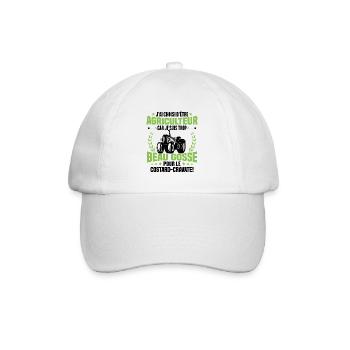 Agriculteur et Beau-gosse - Casquette classique - blanc/blanc - Devant