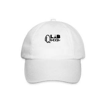 Labortechniker Lab Queen Wissenschaft Geschenkidee - Baseballkappe - Weiß/Weiß - Vorne